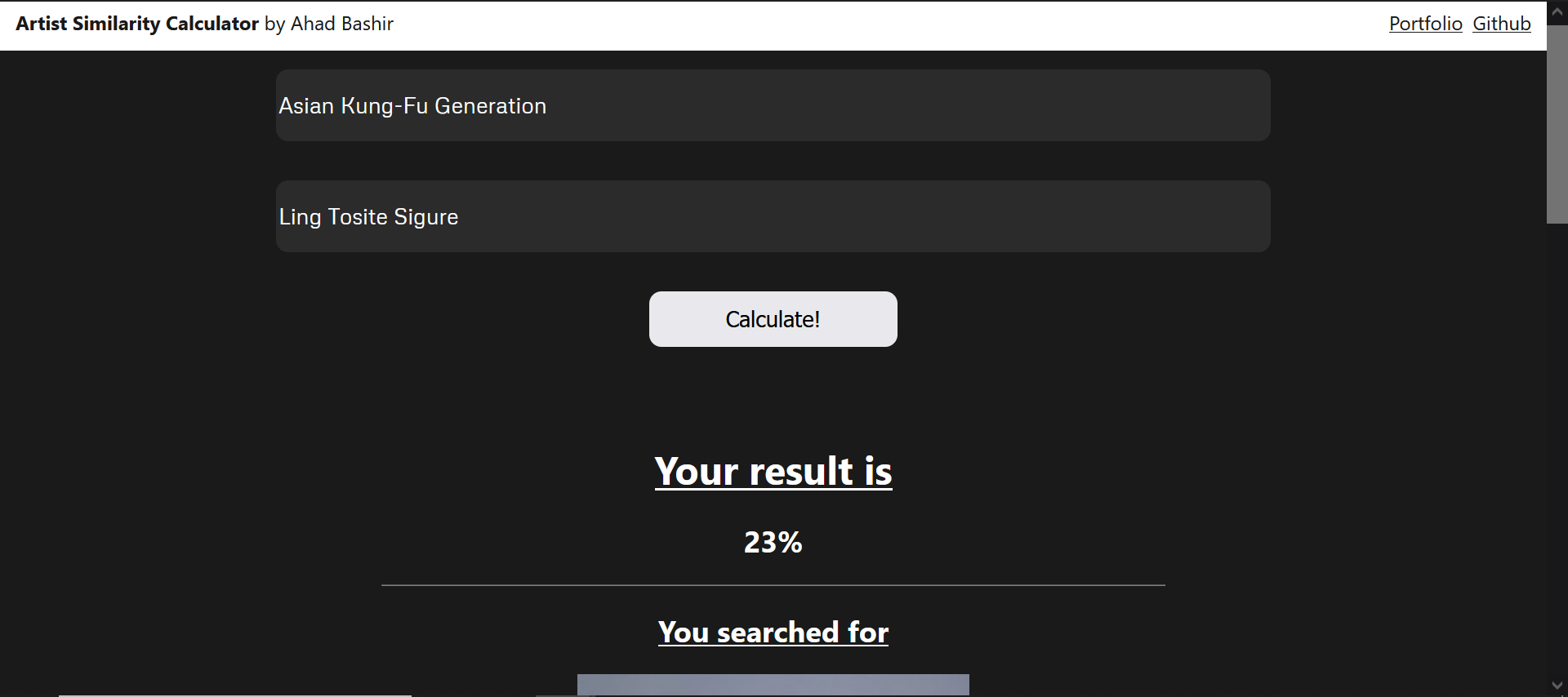 Image of Artist Similarity Calculator